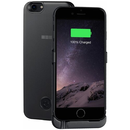 Чехлы-аккумуляторы Чехол-аккумулятор INTERSTEP Metal battery case для iPhone 6/7/8 3000 мА·ч space