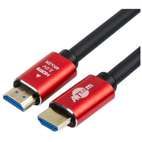 Аксессуар ATcom HDMI - HDMI Ver 2.0 5m Red-Gold AT5943