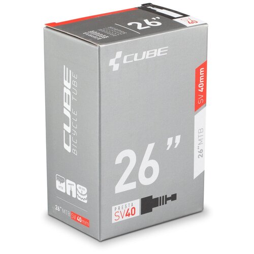 Камера CUBE 26 х 1,5-2,35 MTB, Presta 40мм, 40/60-559