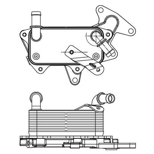 Масляный радиатор LUZAR Радиатор масляный Polo (05-)/Rapid (12-) 1.6i [CWVA] AT LUZAR
