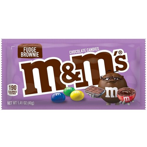 Конфеты драже M&M's Fudge Brownie Фъюджи брауни, 2 шт. по 40