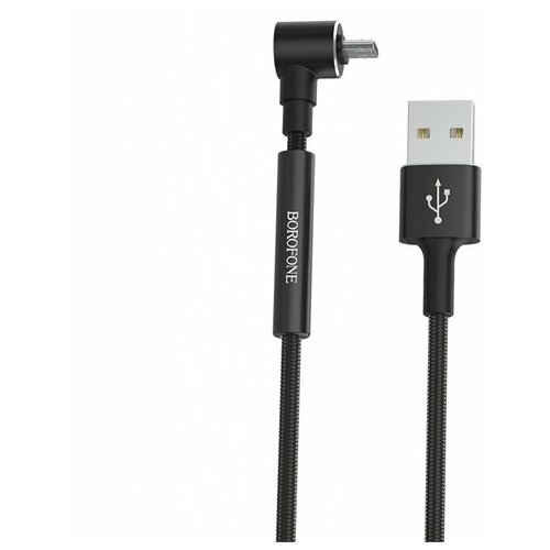 Кабель USB - микро USB Borofone BU6 Bracket, 1.0м, в переплё