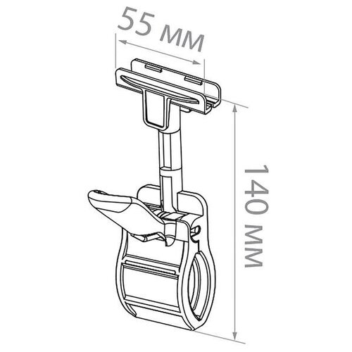 Держатель для ценника Clamp-T, на прищепке, для рамок POS, п