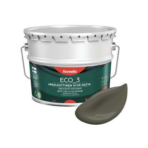 Краска акриловая finntella Eco_3 Wash and Clean влагостойкая моющаяся