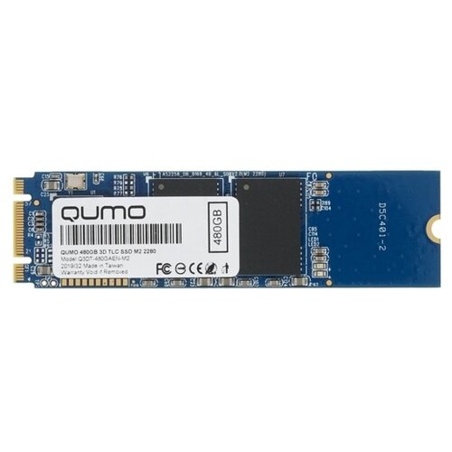 Внутренний SSD-накопитель Qumo Novation 480GB, M.2 2280, SAT