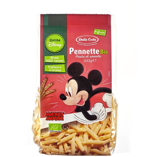 Макаронные изделия Dalla Costa Disney Mickey Mouse Pennette Bio, с 3 лет, 300