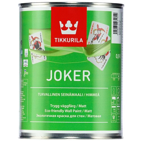 Краска акриловая Tikkurila Harmony Satin (Joker) влагостойкая моющаяся матовая