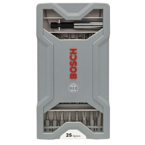 Набор бит BOSCH 2.607.017.037, 25 предм., серый