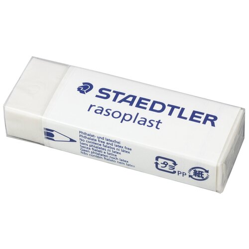 Ластик большой STAEDTLER (Германия) Rasoplast, 65x23x13 мм