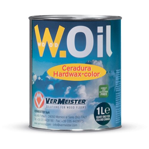 Масло-воск Vermeister Ceradura Hardwax-color, белый, 1 л