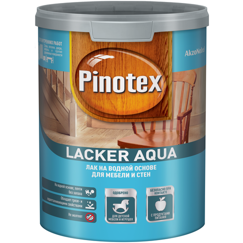 Pinotex Lacker Aqua бесцветный, матовая, 1 л