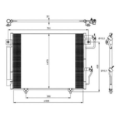   Яндекс Маркет NRF 350049 Радиатор кондиционера () 1шт