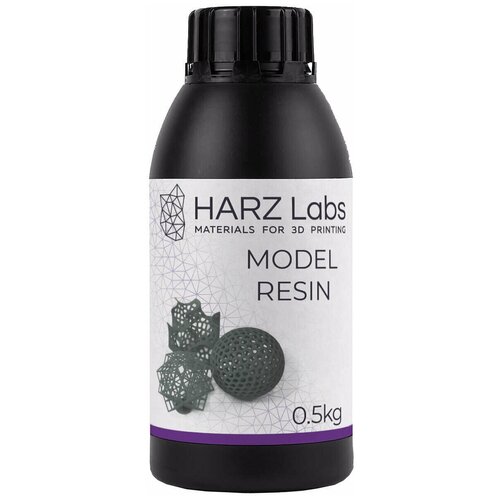 Фотополимер HARZ Labs Model Resin Серый, 0.5 л