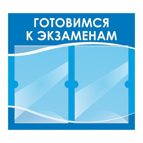 Информационный стенд Готовимся К Экзаменам 500х460 мм с 2 карманами А4