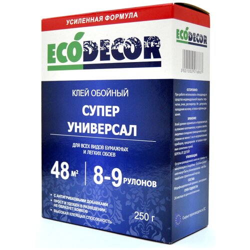 Клей для обоев Клей обойный ECODECOR универсальный 250