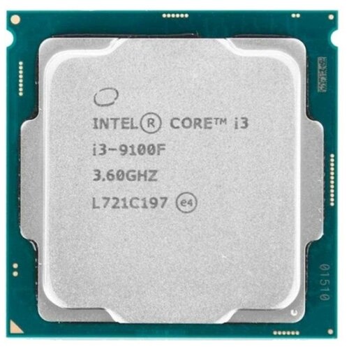 Процессор Intel Core i3-9100F LGA1151 v2,  4 x 3600 МГц,