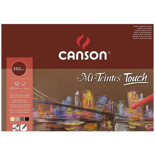 Canson Альбом для пастели Mi-Teintes Touch 355г/м2 A3 12л 