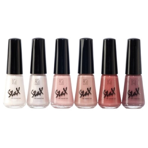 Stax набор лаков для ногтей Nail enamel, 6 мл,