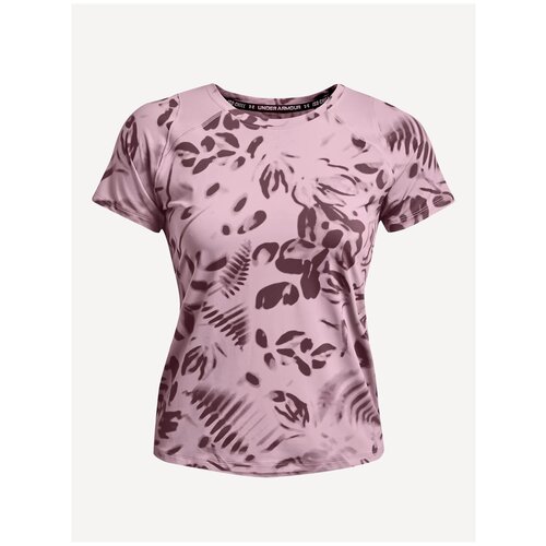 Футболка Under Armour Iso-Chill 200 Print, размер LG, mauve 