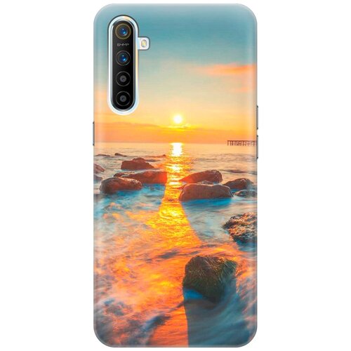 Силиконовый чехол Графитовый излом на realme XT / Рилми ХТ