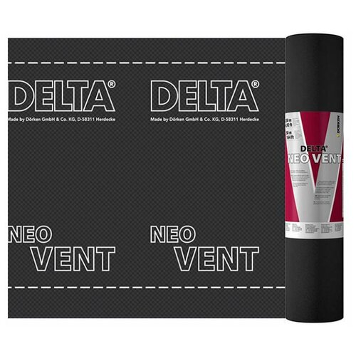 Изоляционные пленки Ветро-влагозащита для кровли/стен Delta Neo Vent 135 г/м2 75