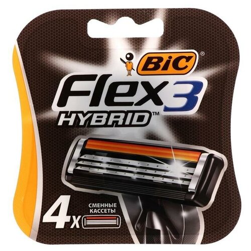 BIC Сменные кассеты BIC Hybrid 3 Flex, 3 лезвия, 4