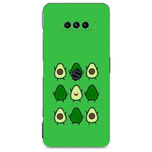 Силиконовый чехол Авокадо любят на Xiaomi Black Shark 4 / 