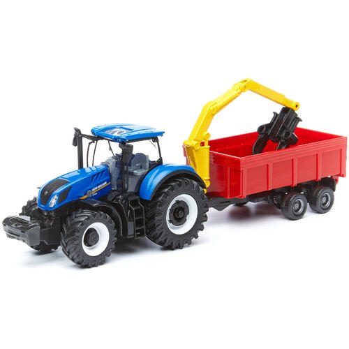 Трактор Bburago New Holland Farm Tractor 18-31650/3 1:32, си