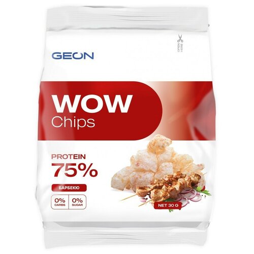 Специальное питание для спортсменов  Яндекс Маркет Протеиновые чипсы GEON Wow chips протеиновые, 30 г,