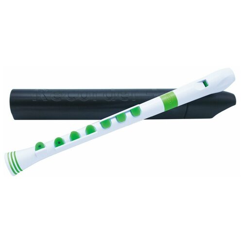 NUVO Recorder+ White/Green with hard case блок-флейта сопран