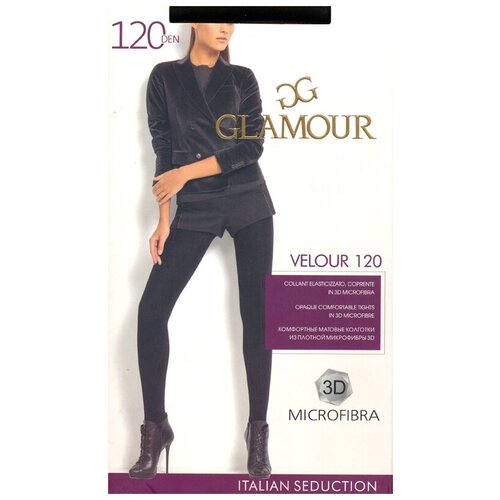 Колготки теплые Glamour Velour 120, набор (2 шт.), размер II