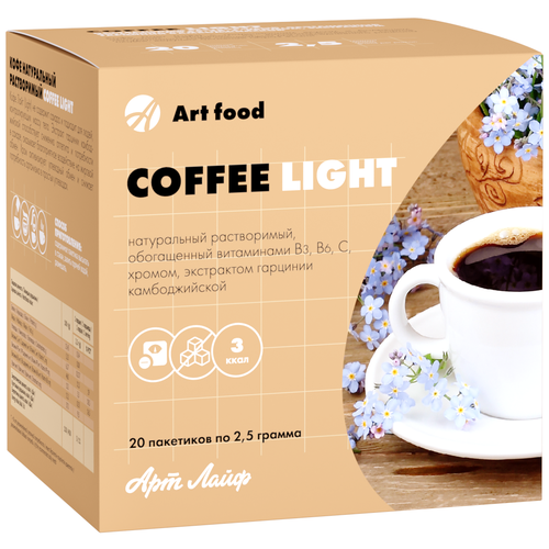 Растворимый кофе Арт Лайф Coffee Light, в пакетиках, 20 уп., 50