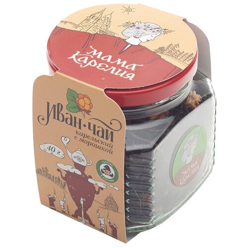 Чайный напиток травяной Мама Карелия Иван-чай карельский, морошка, брусника, 40