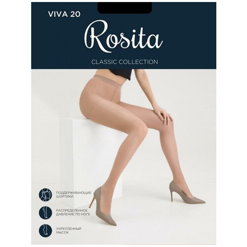 Колготки  Rosita Viva, 20 den, 2 шт., размер 4,