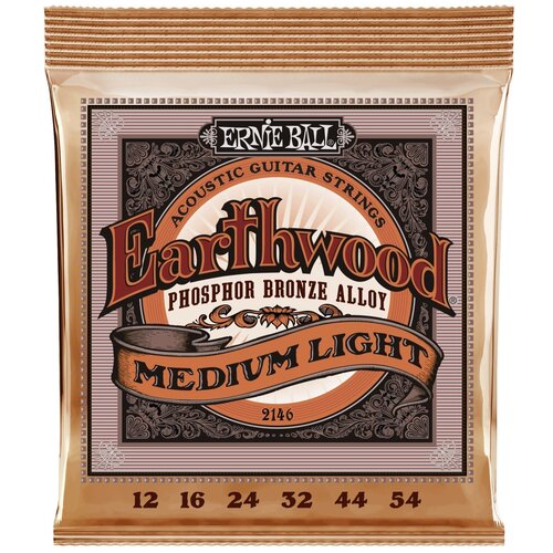 ERNIE BALL 2146 Earthwood Phosphor Bronze Medium Light 12-54