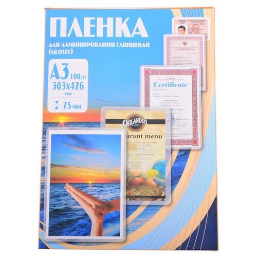 Office Kit Пленка PLP10030 303х426 (75 мик) 100 шт.