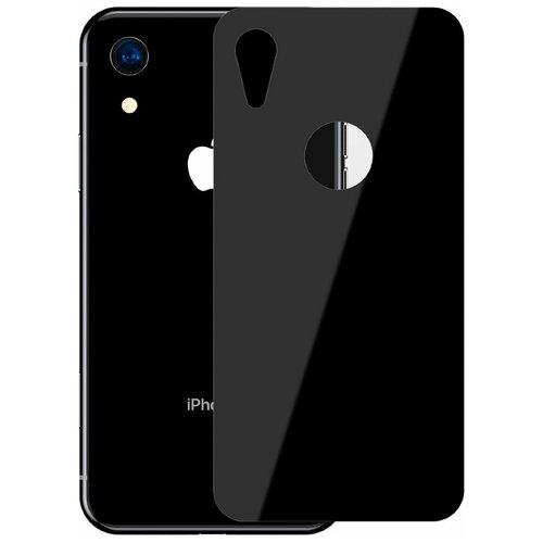 Защитное стекло Айфон XR Baseus Rear Protector 3D Black задн