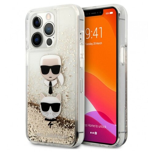 Чехол CG Mobile Karl Lagerfeld HC Liquid Glitter 2 Heads для iPhone 13 Pro Max,