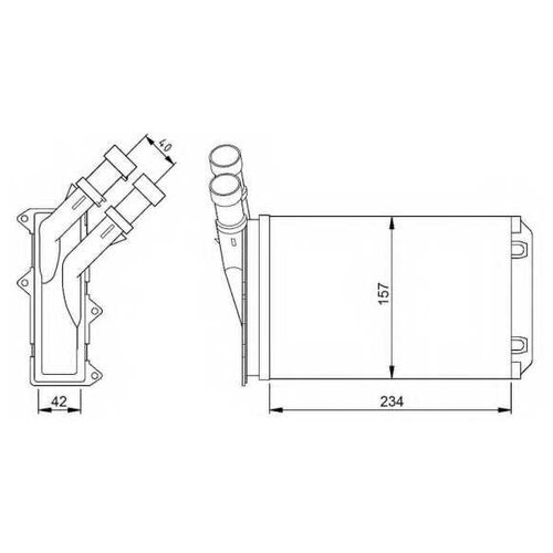  Радиатор печки Nrf 54308