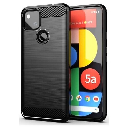 Черный чехол для смартфона Google Pixel 5a, серия Carbon от 