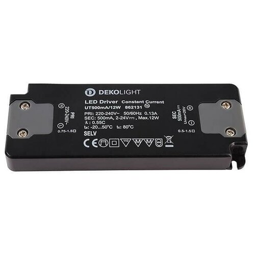 Драйвер Deko- Light Flat Power Supply 2-24V 12W IP20 0,5A 86