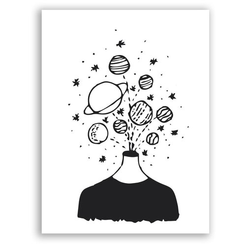 Постер на бумаге / Minimal: space / Космос