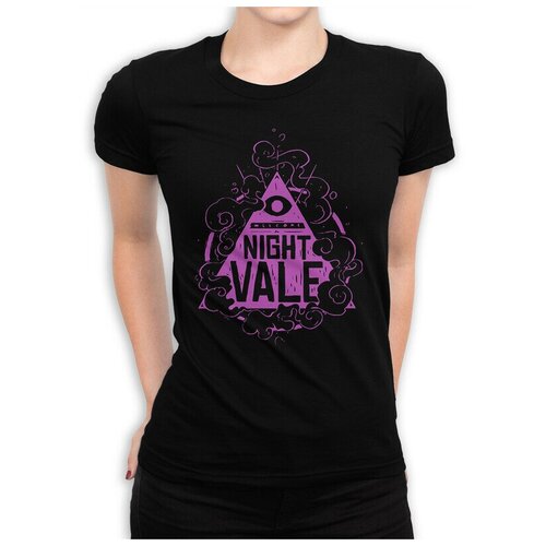 Футболка Design Heroes Welcome to Night Vale Женская Черная 