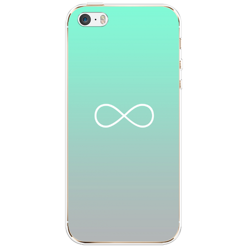 Силиконовый чехол Бесконечность от Тиффани на Apple iPhone 5/5S/SE / Айфон