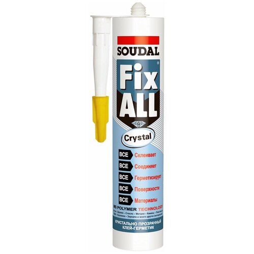 Клей-герметик Soudal FIX ALL CRYSTAL