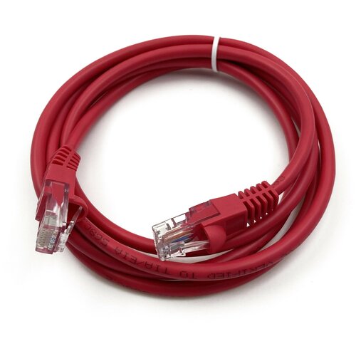 Патч-корд Buro UTP 4 пары cat5E CCA molded 1.5м красный RJ-4