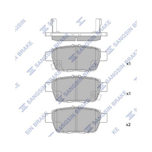 Колодки тормозные acura tl 00- задние, hi-q, sp1430