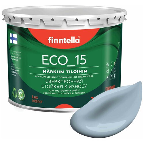 Краска акриловая finntella Eco_15 Antivandal моющаяся полуматовая niagara 2.7