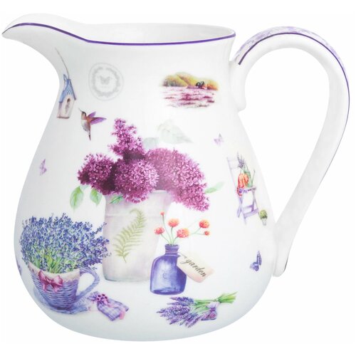 Кувшин ELAN GALLERY NEW BONE CHINA Лаванда 1,2л
