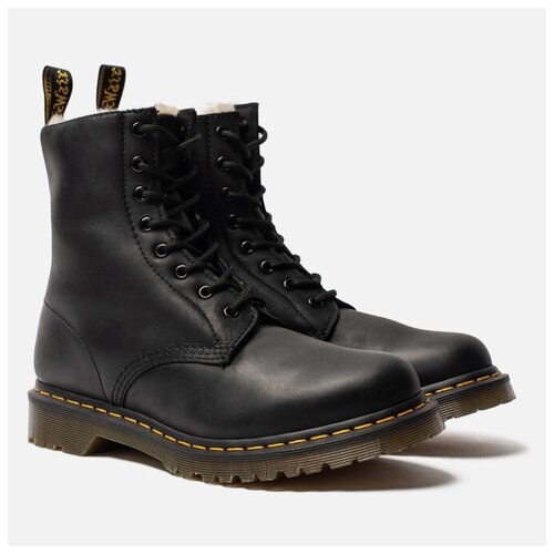 Ботинки Dr. Martens Serena Fur Lined Burnished Wyoming чёрны